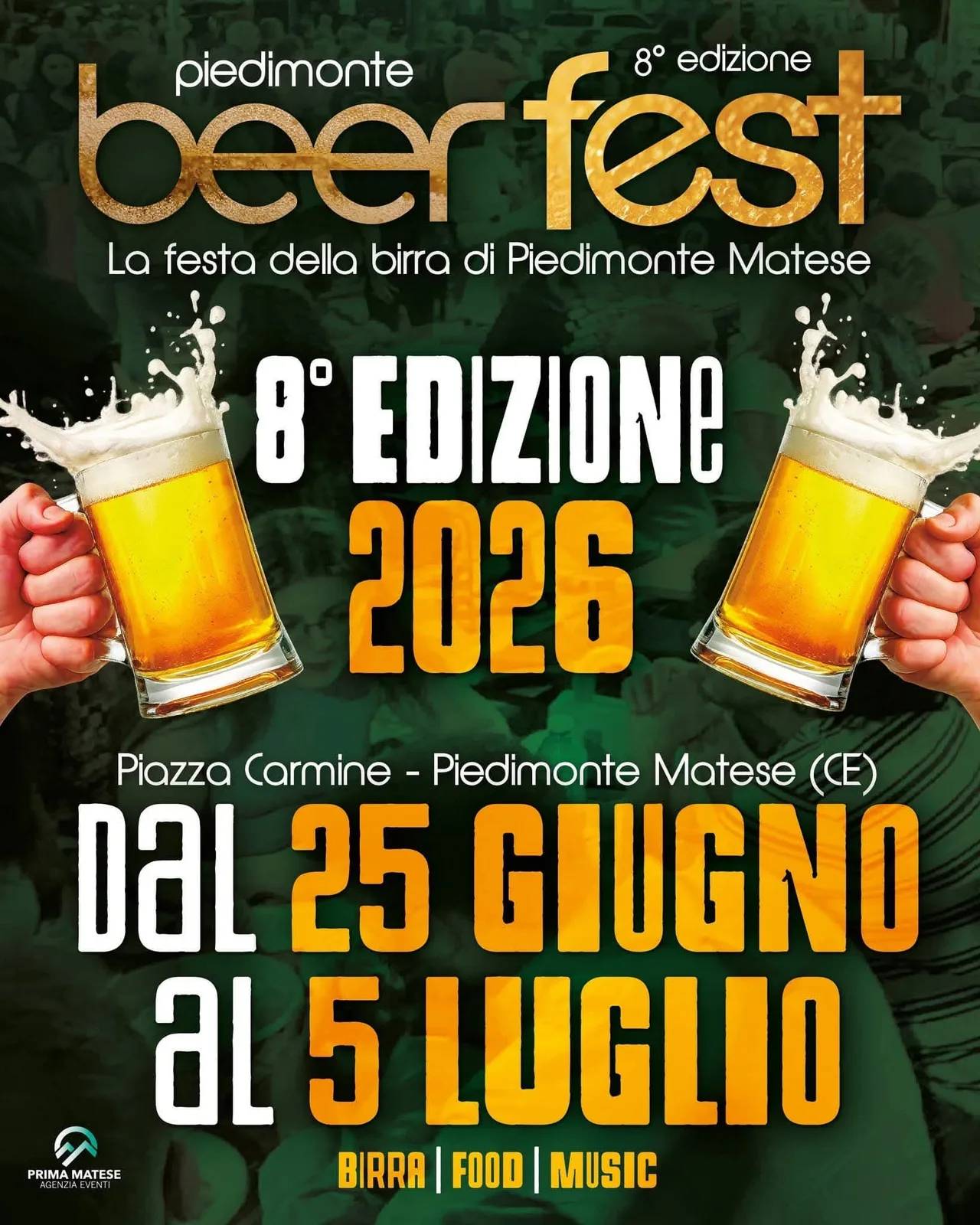 Locandina Beer Fest 2026 a Piedimonte Matese (Caserta)