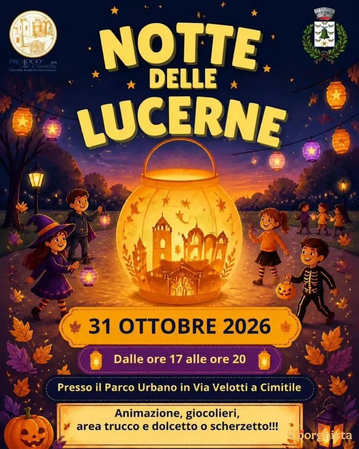 Locandina Notte delle Lucerne 2026 a Cimitile (Napoli)