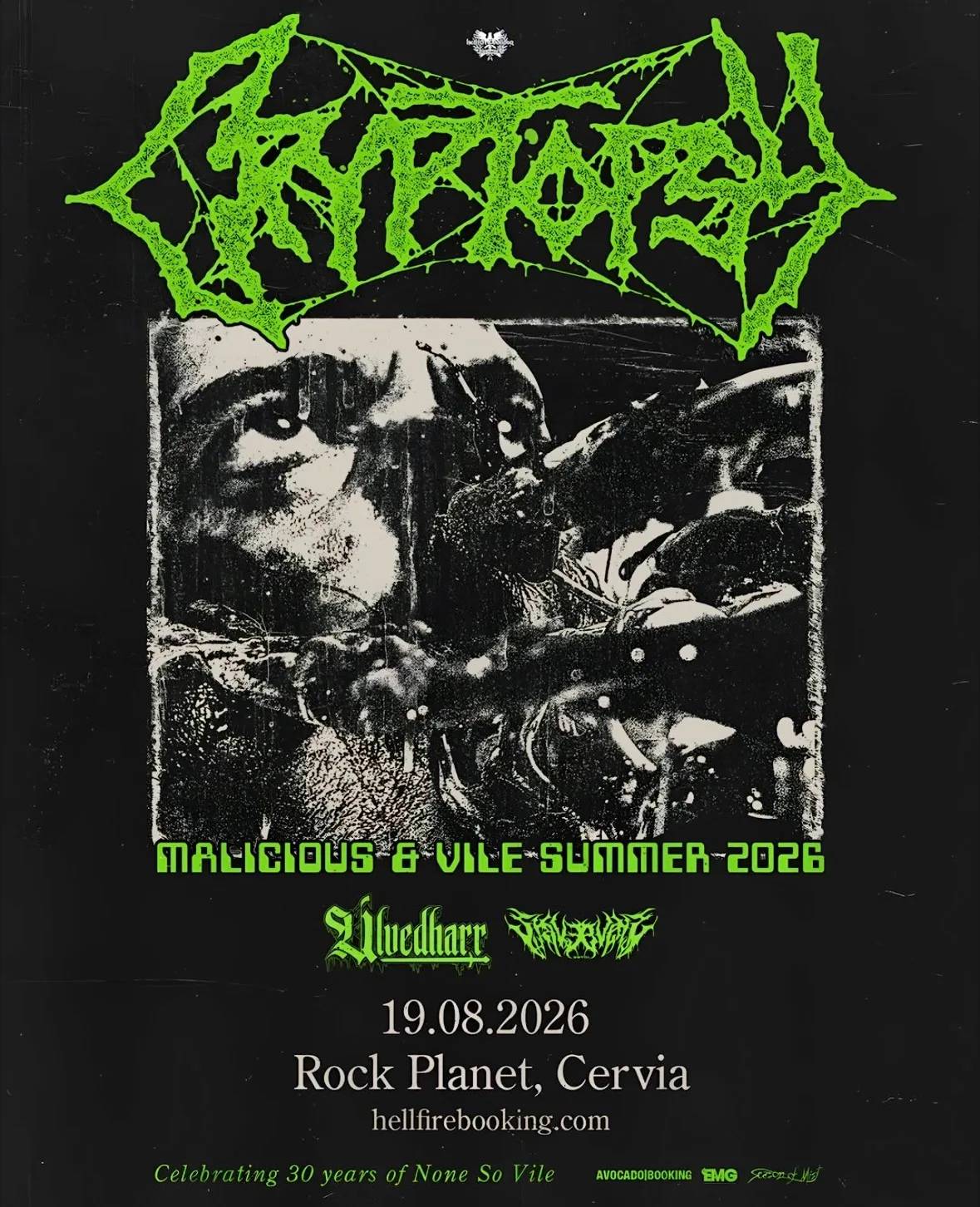 Locandina Malicious & Vile Summer 2026 a Cervia (Ravenna)