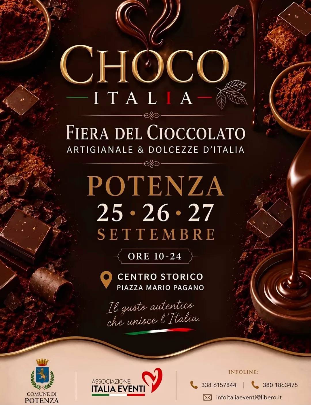Locandina Choco Italia - Fiera del Cioccolato Artigianale 2026 a Potenza (PZ)