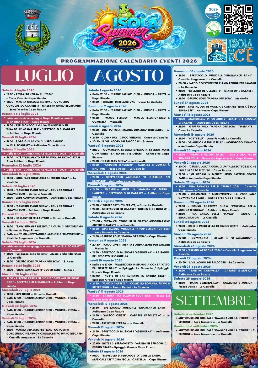 Locandina Miraculu Compagnia I Litrari 2026 a Isola di Capo Rizzuto (Crotone)
