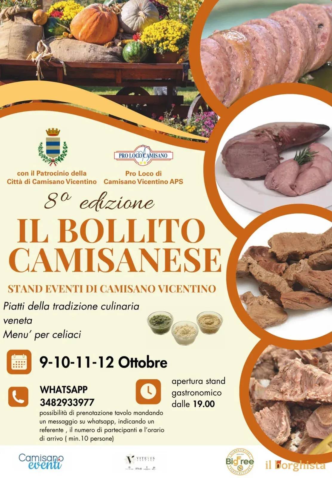 Locandina 8ª Edizione Il Bollito Camisanese 2026 a Camisano Vicentino (Vicenza)
