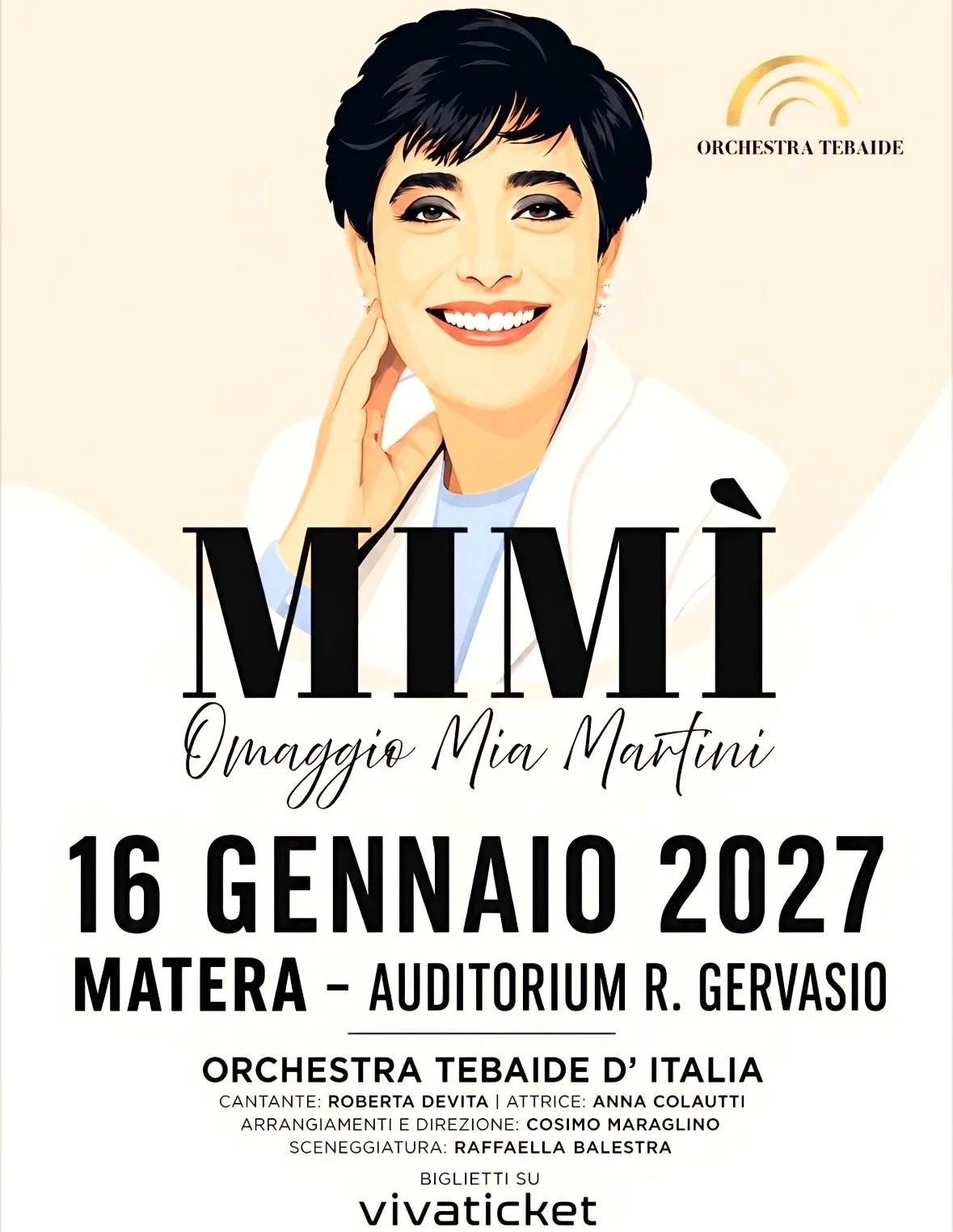 Locandina Mimì Omaggio Mia Martini 2027 a Matera (Matera)
