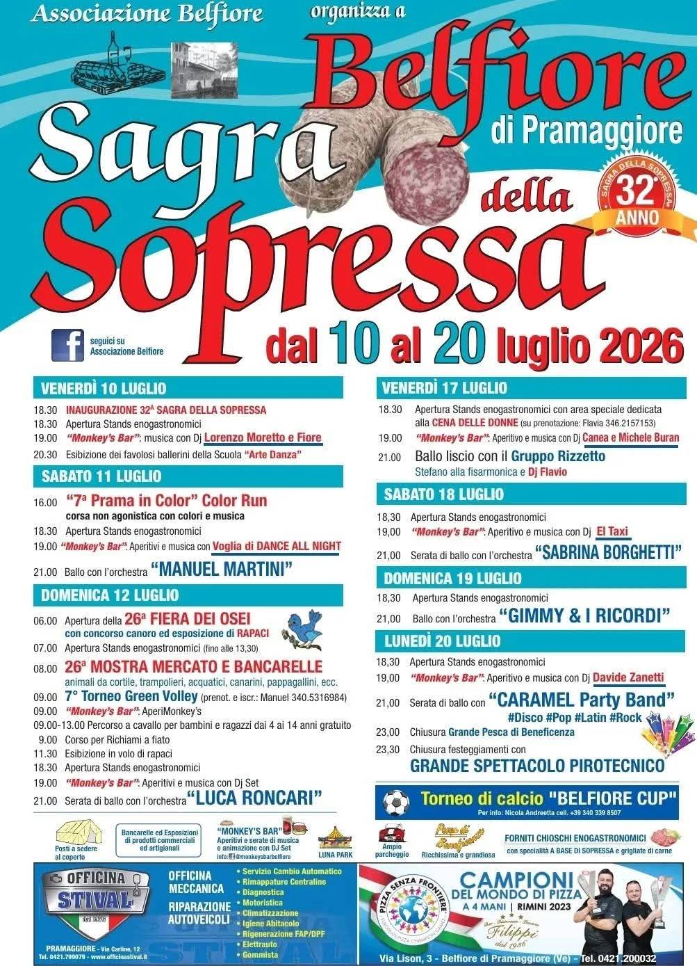 Locandina Sagra della Sopressa 2026 a Pramaggiore (Venezia)