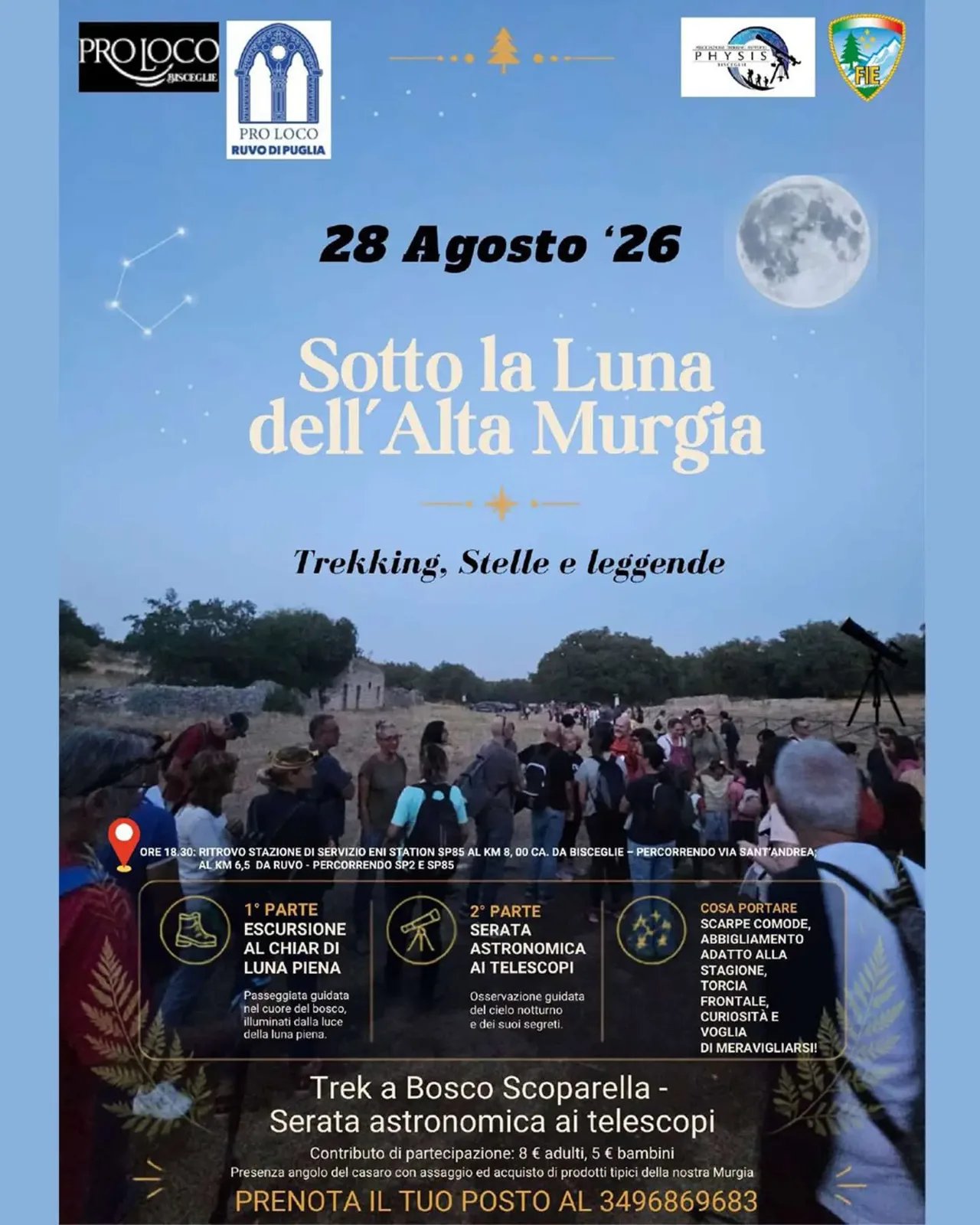 Locandina Sotto la Luna dell'Alta Murgia 2026 a Bisceglie (Barletta-Andria-Trani)