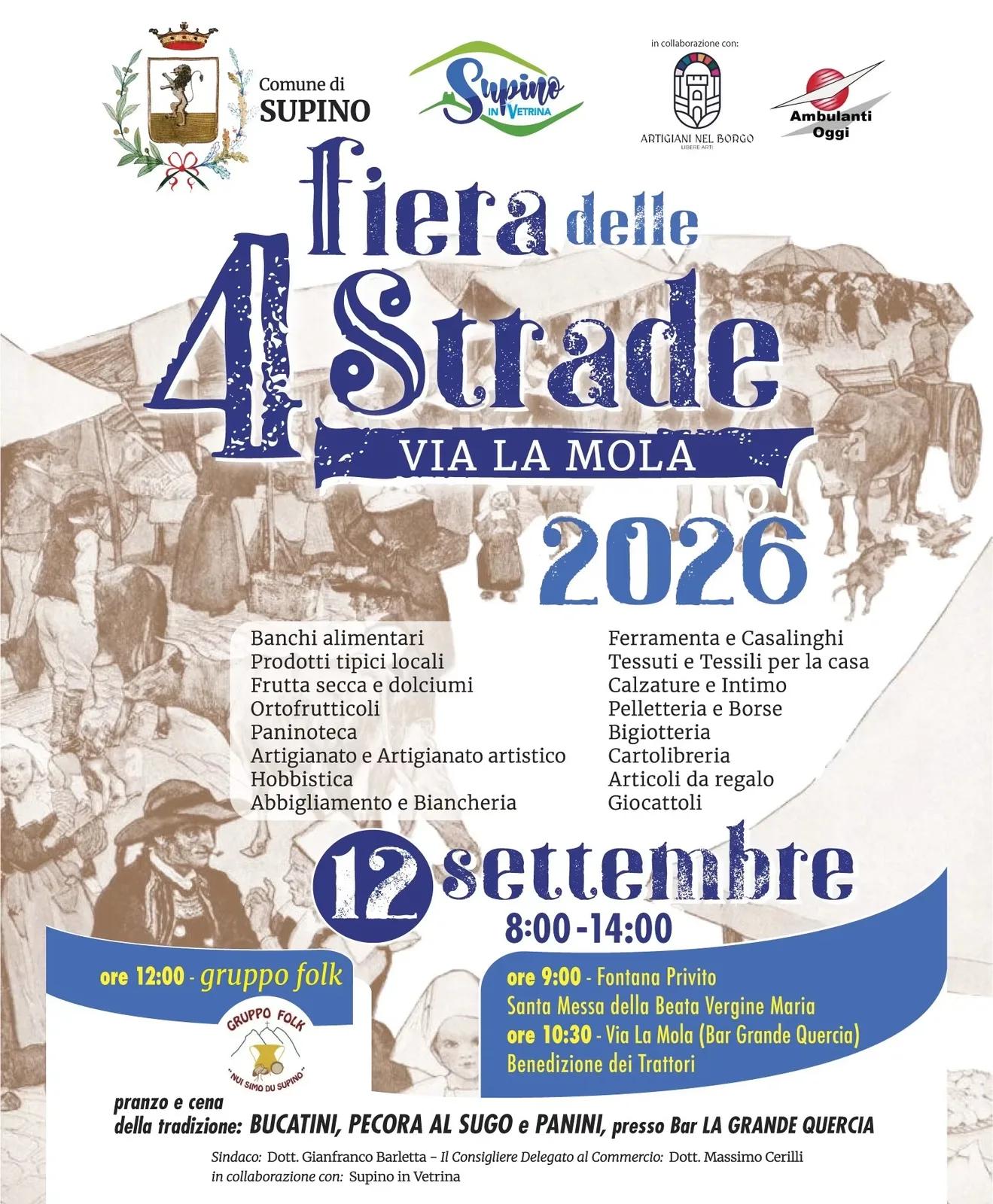 Fiera delle 4 Strade Via La Mola 2026