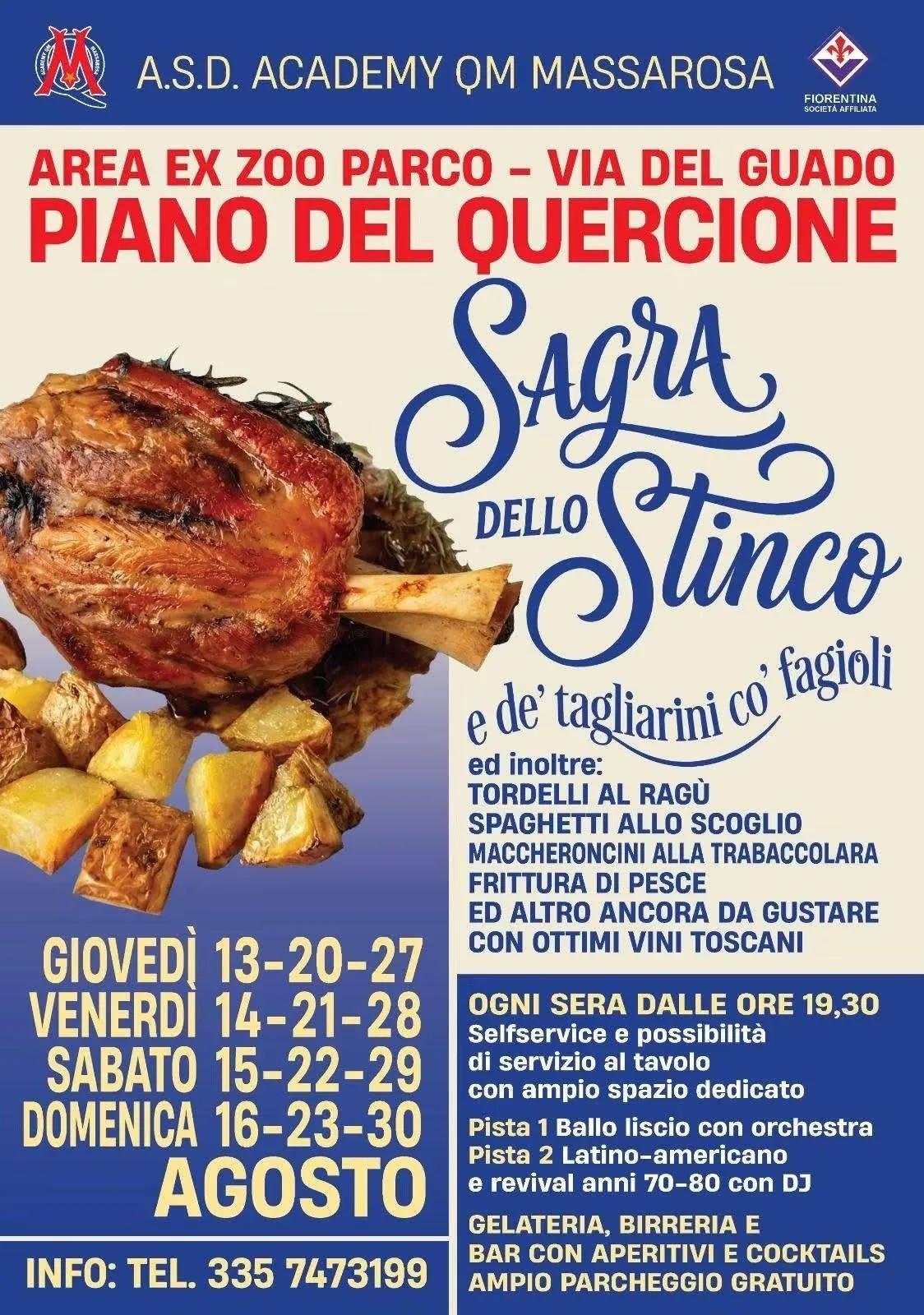 Locandina calendario eventi agosto 2026 a Massarosa (Lucca)
