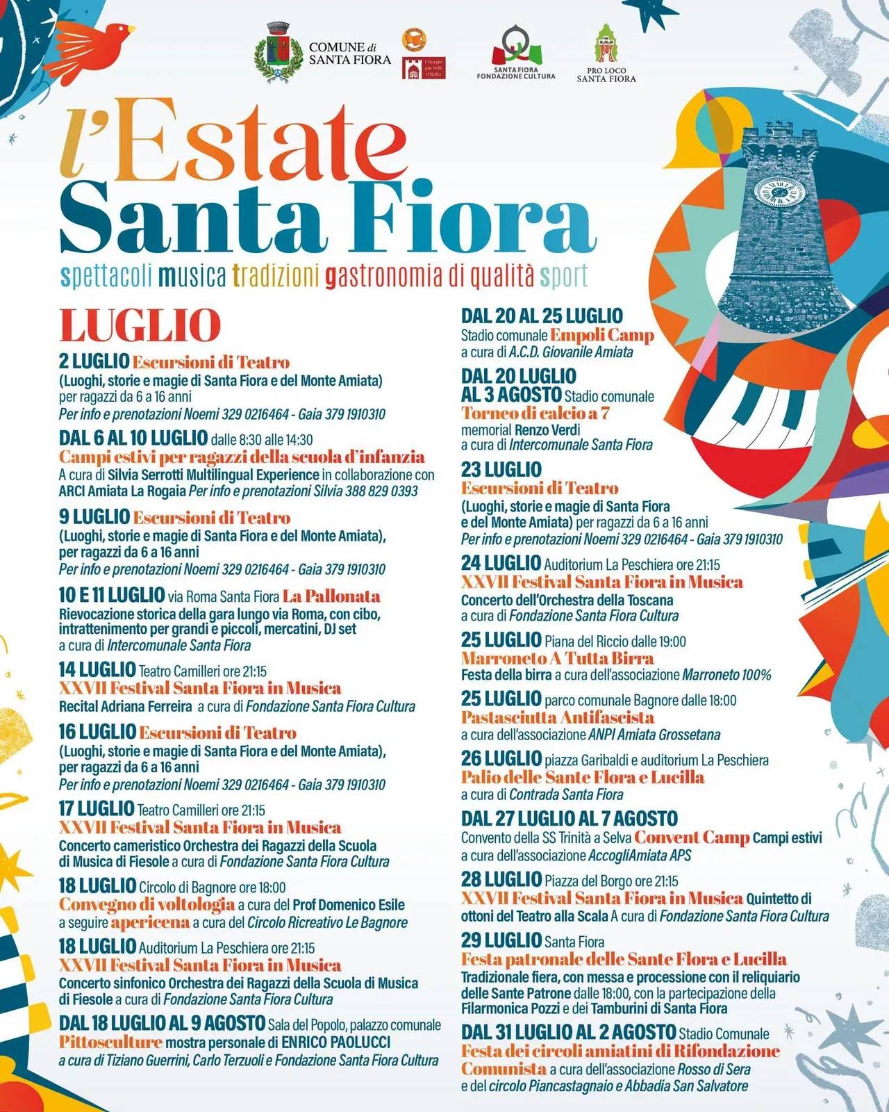 Locandina XXVII Santa Fiora in Musica: Quintetto di Ottoni 2026 a Santa Fiora (Grosseto)