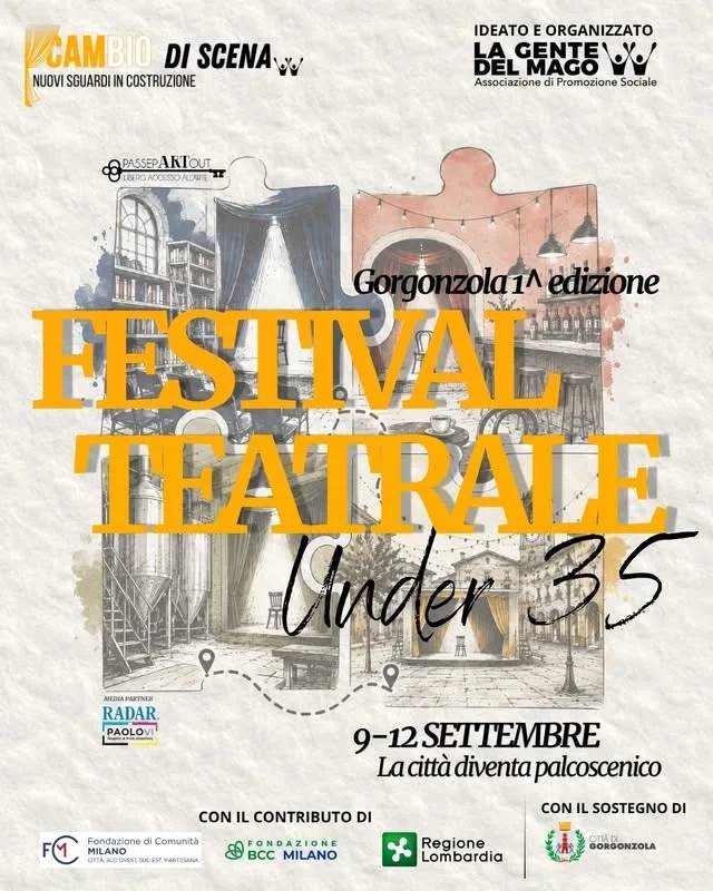 Locandina 1ª Edizione Festival Teatrale Under 35 Gorgonzola 2026 a Gorgonzola (Milano)