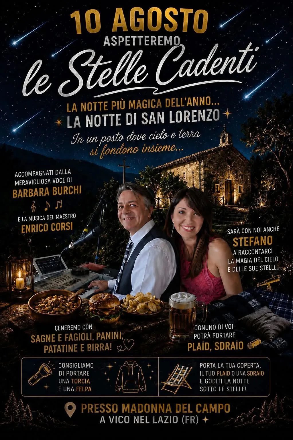 Locandina Le Stelle Cadenti 2026 a Vico nel Lazio a Vico nel Lazio (Frosinone)