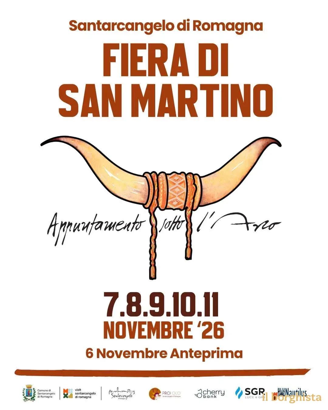 Locandina Fiera di San Martino 2026 a Santarcangelo di Romagna (Rimini)