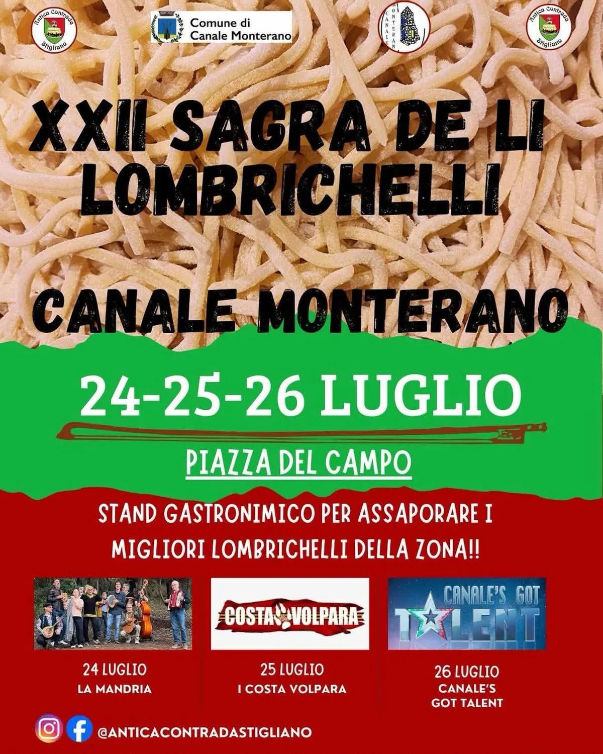 Sagra de li Lombrichelli — Canale Monterano