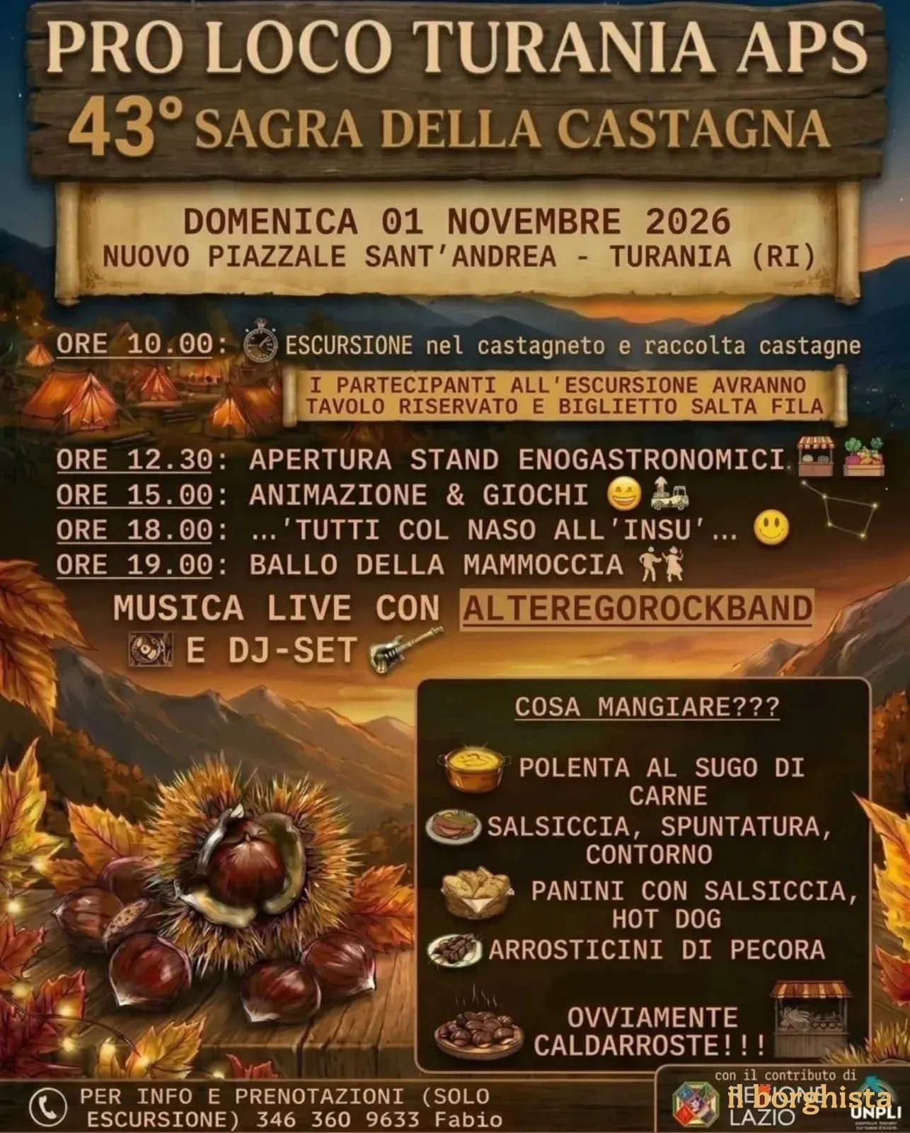 43ª Sagra della Castagna 2026