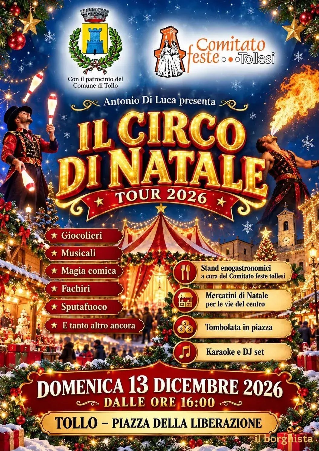 Il Circo di Natale Tour 2026 a Tollo