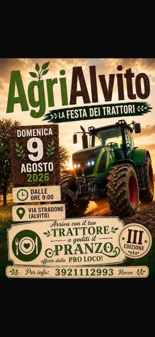 Locandina III Edizione AgriAlvito 2026 a Alvito (Frosinone)