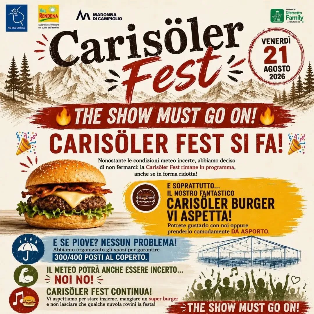 Locandina Carisöler Fest 2026 a Carisolo (Trento)