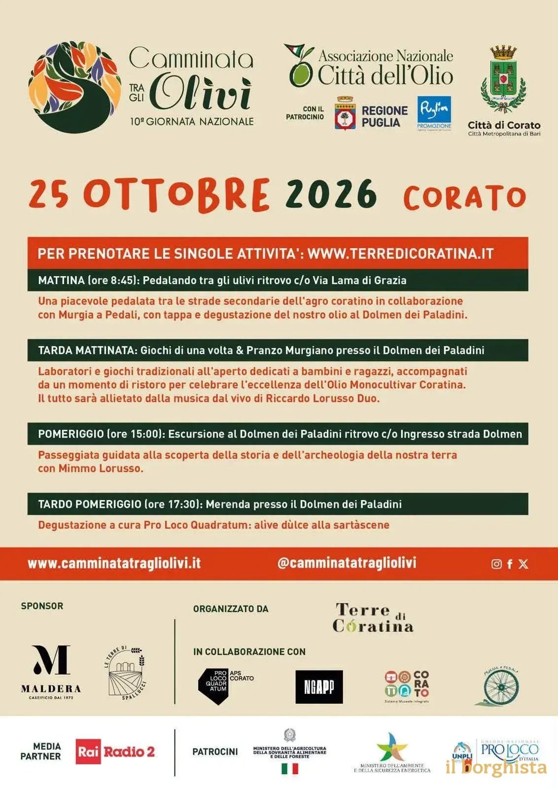 10ª Camminata tra gli Olivi 2026
