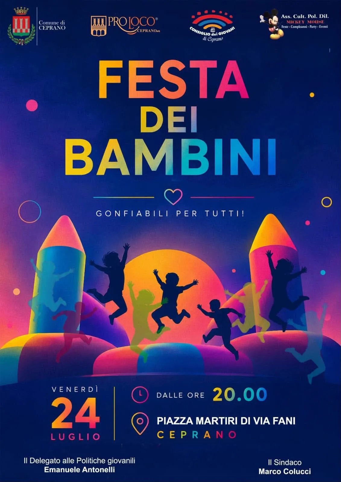 Locandina Festa dei Bambini 2026 a Ceprano (Frosinone)
