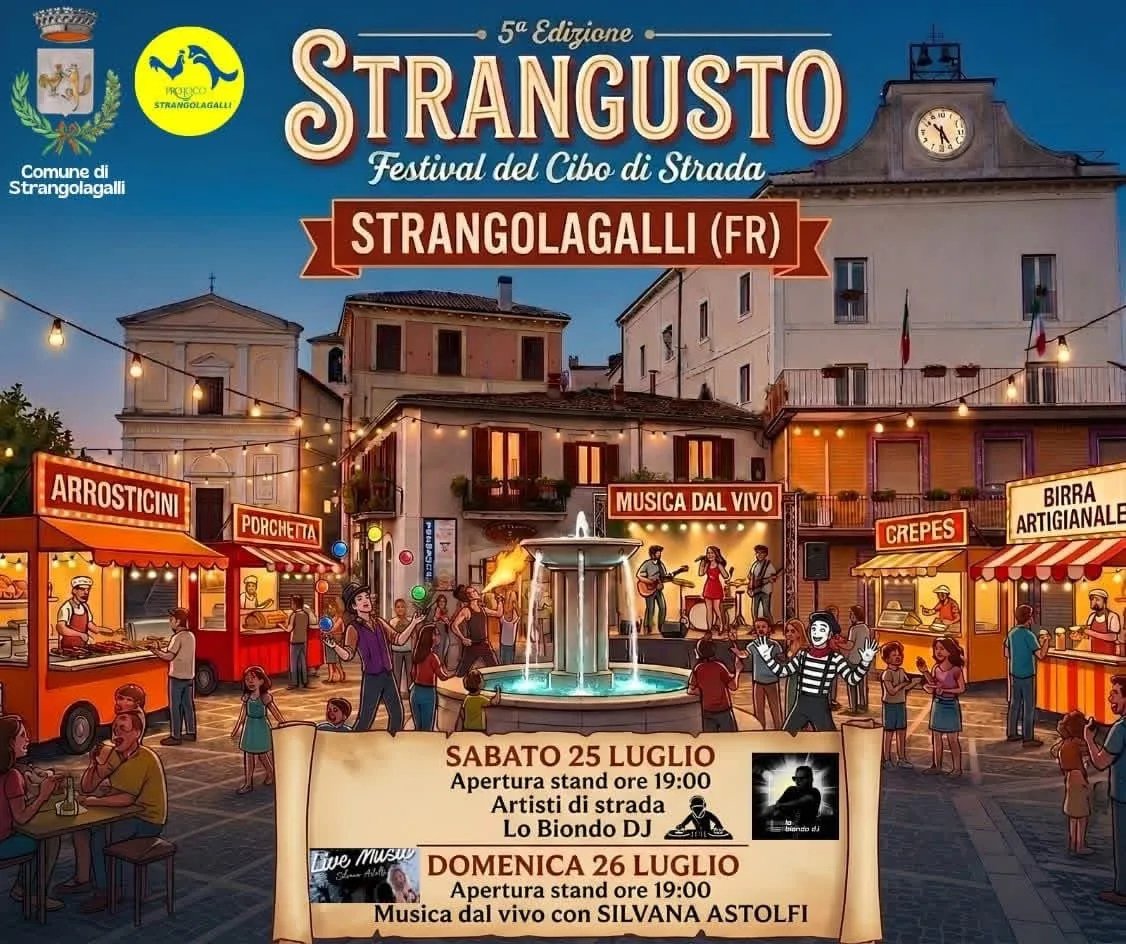 Locandina Strangusto — 5ª Edizione 2026 a Strangolagalli (Frosinone)