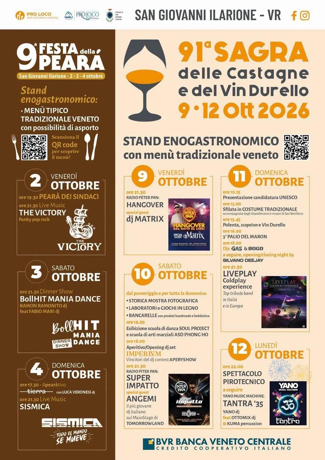 91ª Sagra Castagne e Vin Durello 2026