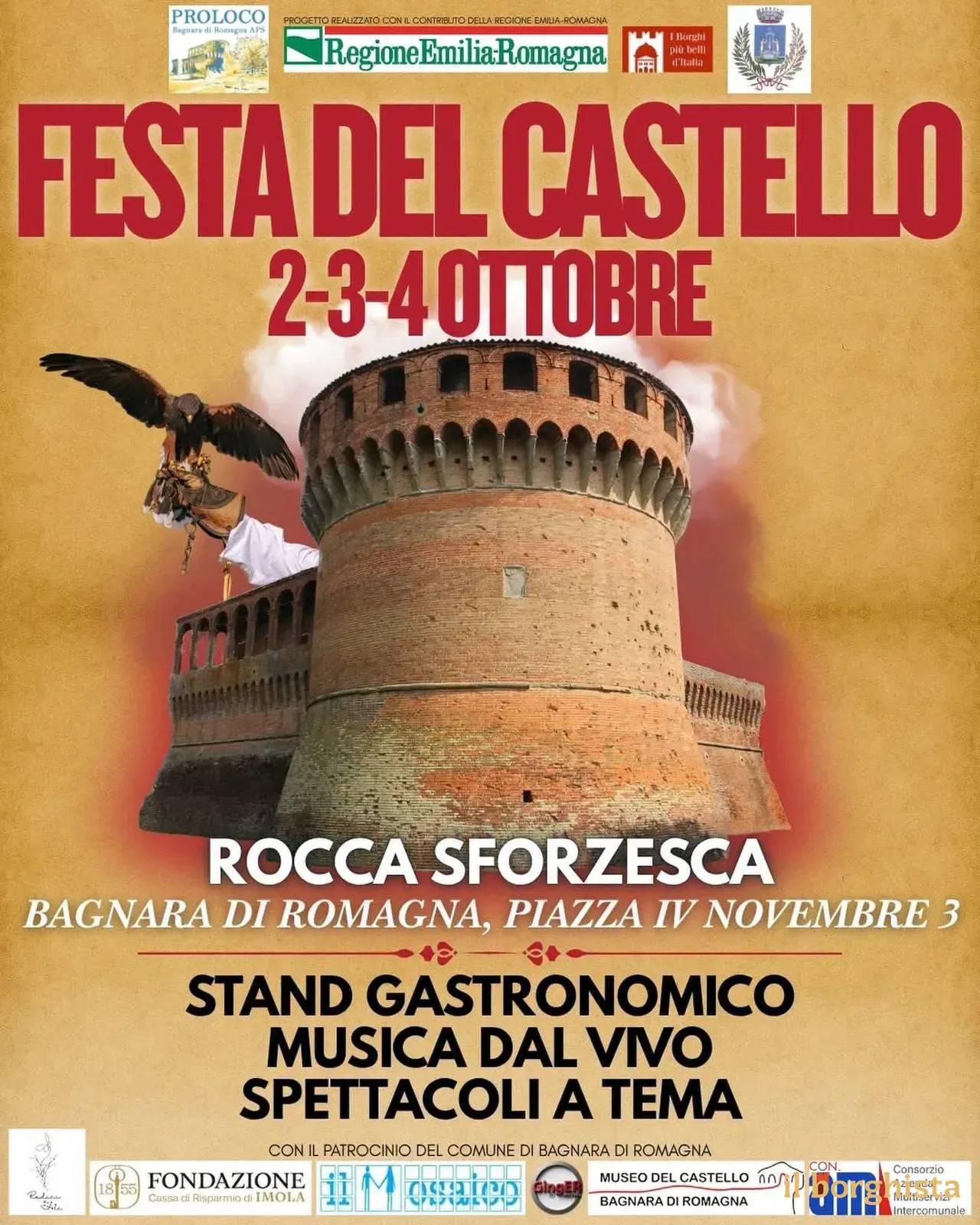 Locandina Festa del Castello 2026 a Bagnara di Romagna (Ravenna)