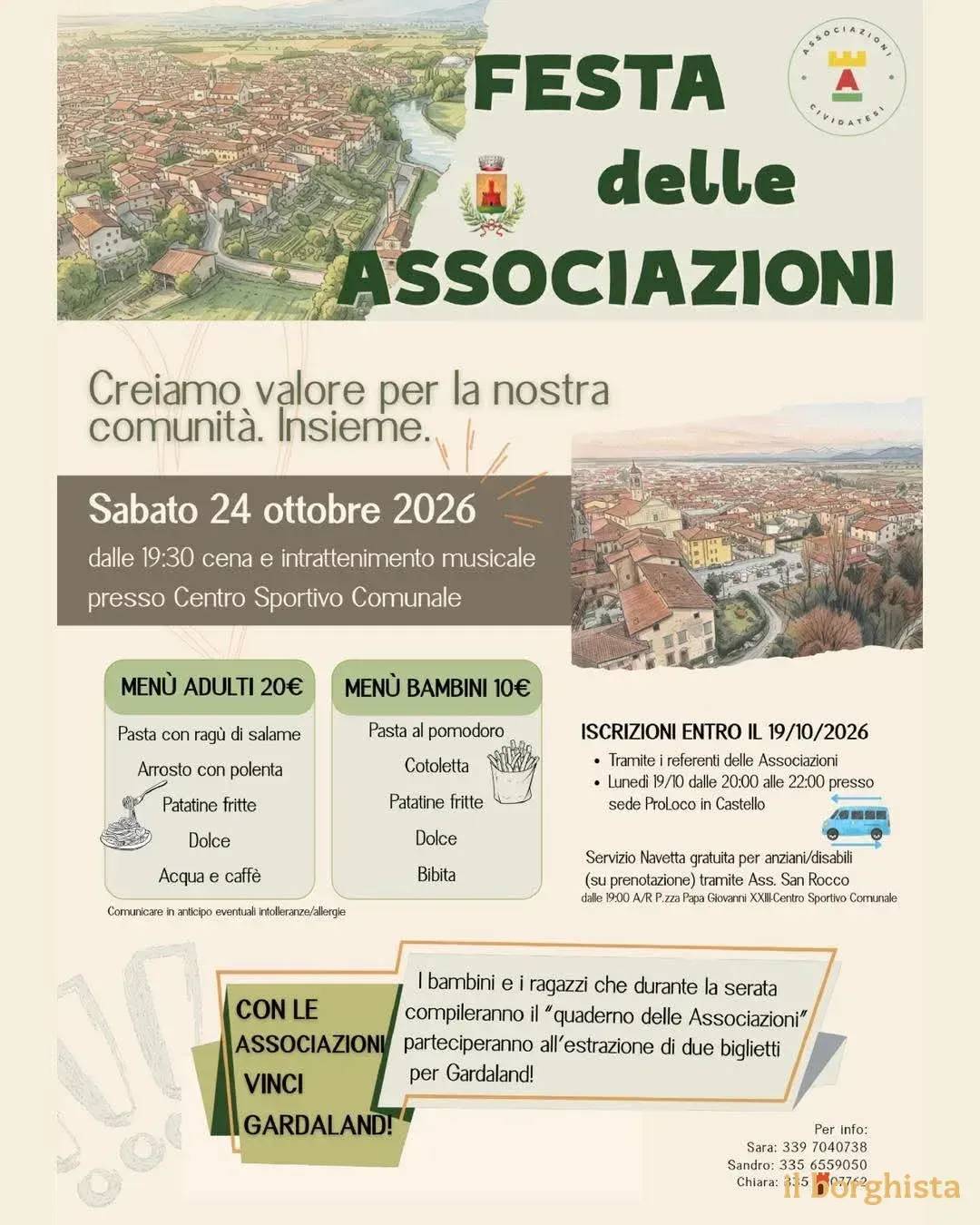 Locandina Festa delle Associazioni 2026 a Cividate Camuno (Brescia)