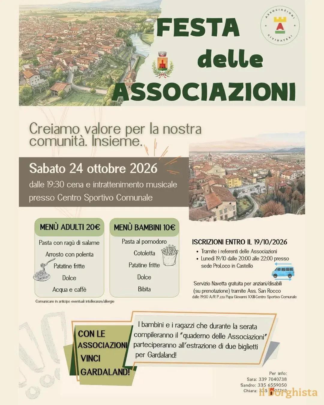 Locandina Festa delle Associazioni 2026 a Cividate Camuno (Brescia)