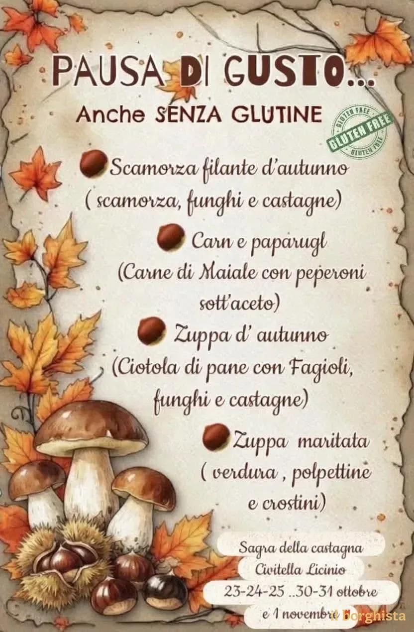 Locandina calendario eventi autunno 2026 a Cusano Mutri (Benevento)