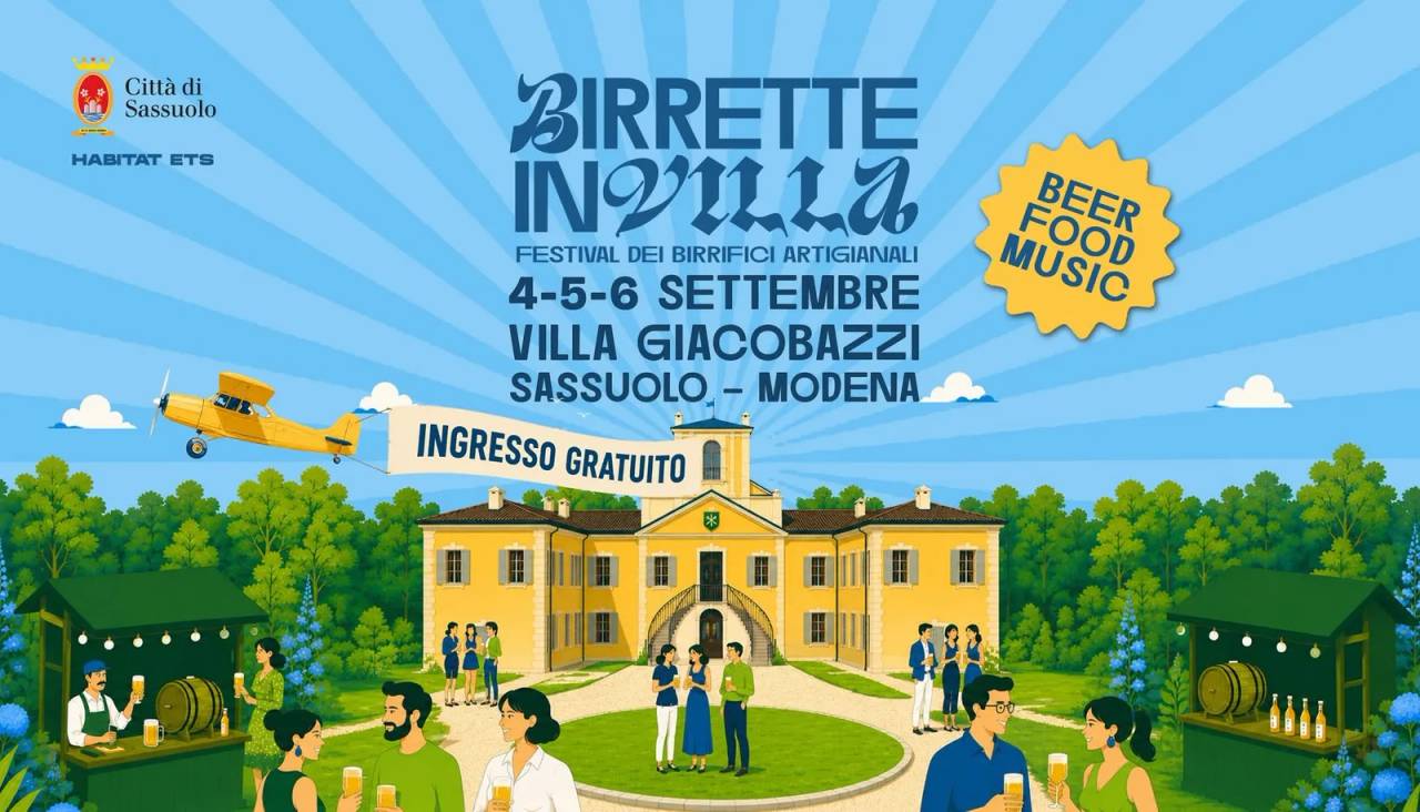 Locandina Birrette Invilla Festival dei Birrifici Artigianali 2026 a Sassuolo (Modena)