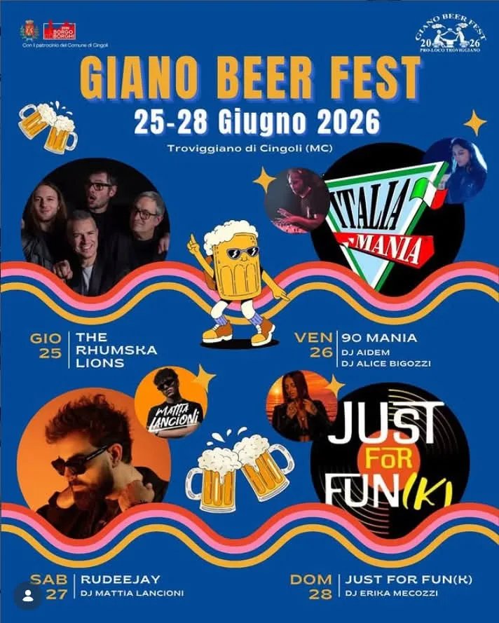 Locandina Giano Beer Fest 2026 a Cingoli (Macerata)