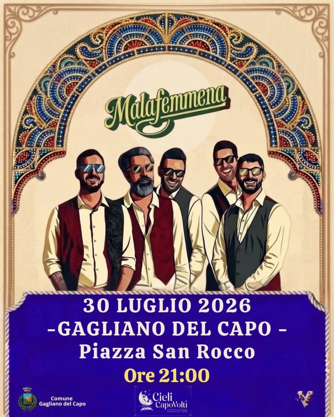 Locandina Malafemmena 2026 a Gagliano del Capo a Gagliano del Capo (Lecce)