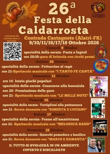 26ª Festa della Caldarrosta 2026