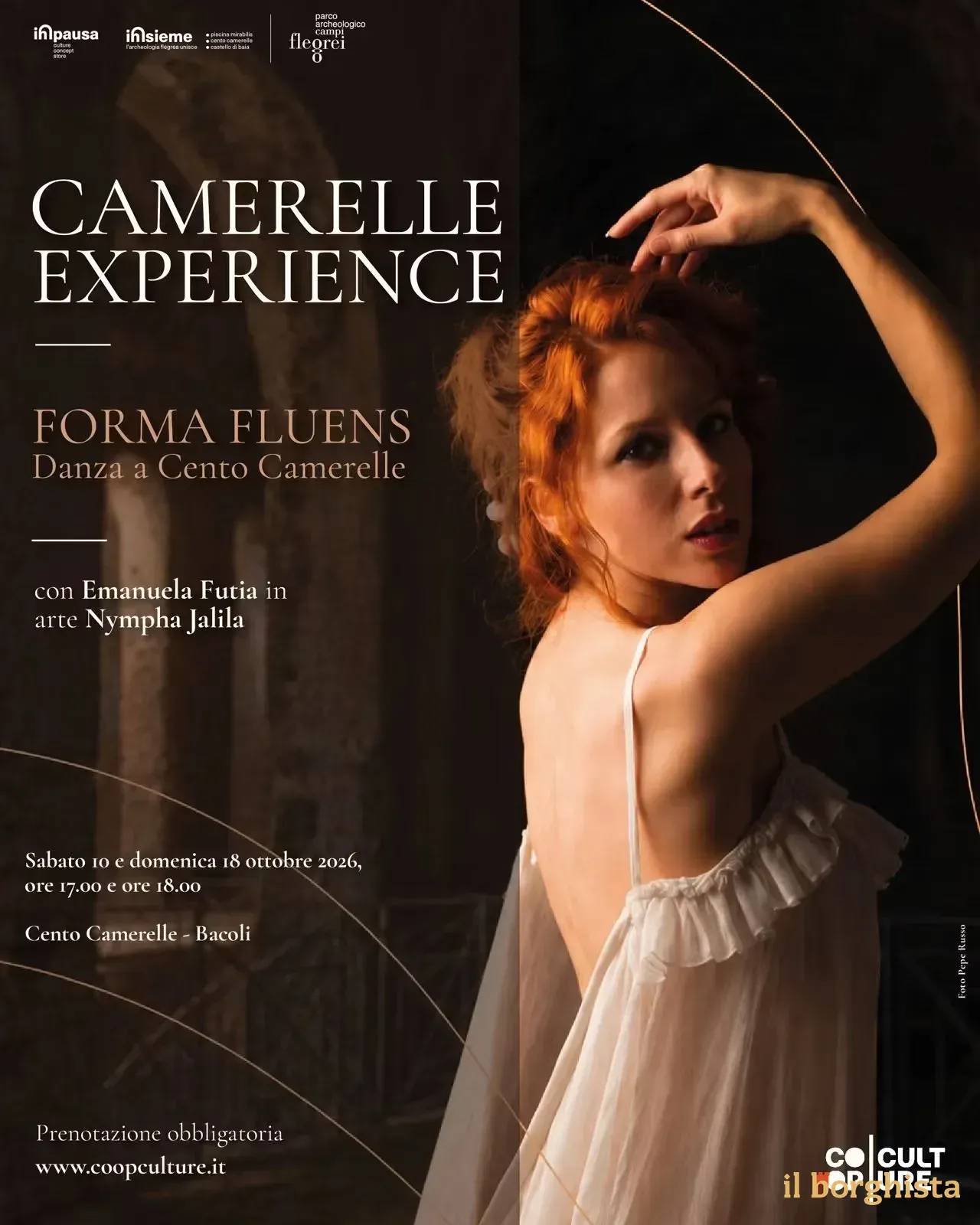 Locandina Camerelle Experience Forma Fluens 2026 a Bacoli (Napoli)