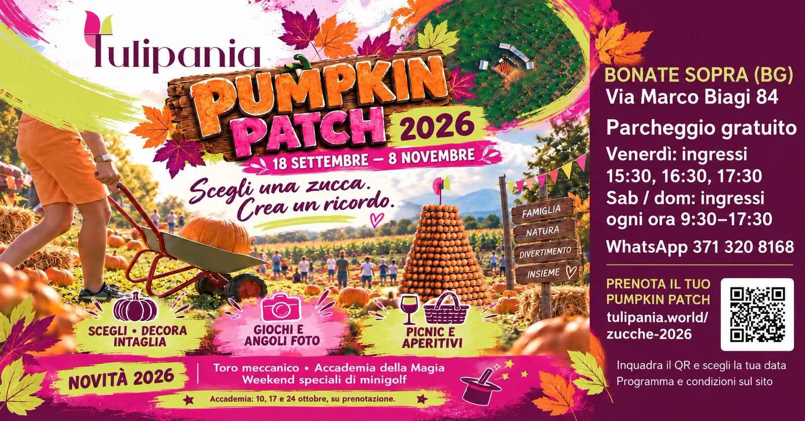 Locandina calendario eventi autunno 2026 a Bonate Sopra (Bergamo)
