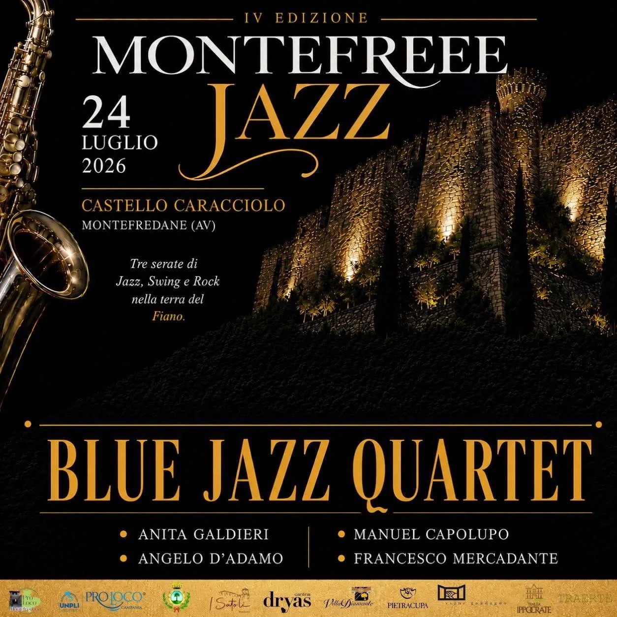 Locandina 4ª Montefreee Jazz 2026 a Montefredane (Avellino)