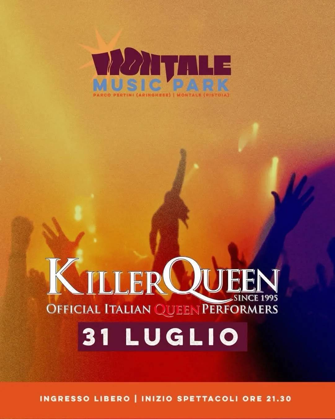 Locandina Montale Music Park 2026: Killer Queen a Montale (Pistoia)