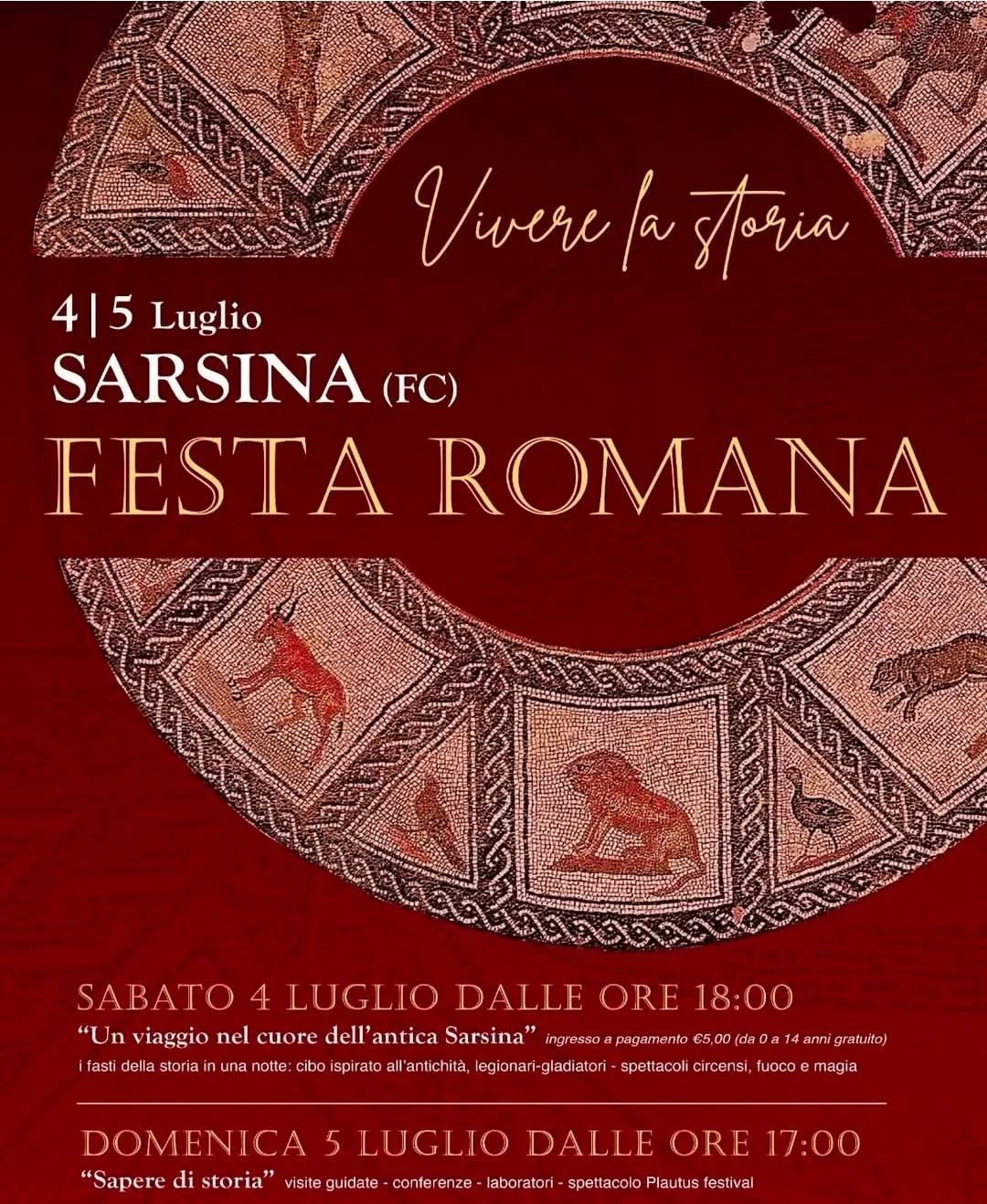 Locandina Festa Romana 2026 a Sarsina (Forlì-cesena)