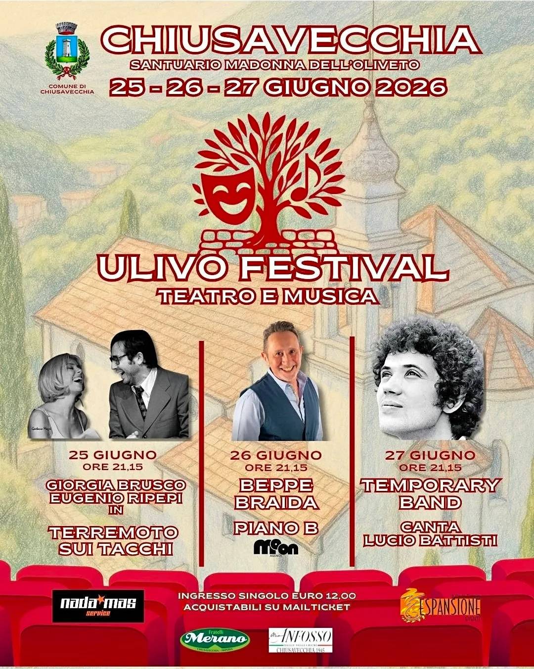 Locandina Ulivo Festival 2026 a Chiusavecchia (Imperia)