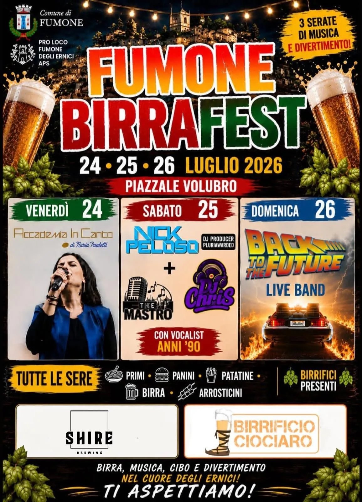 Locandina Fumone BirraFest 2026 a Fumone (Frosinone)