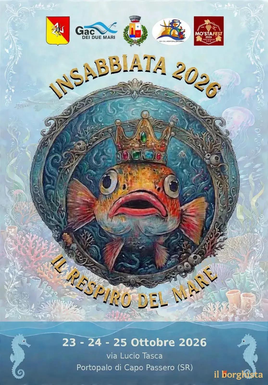 Locandina Insabbiata 2026 - Il Respiro del Mare a Portopalo di Capo Passero (Siracusa)