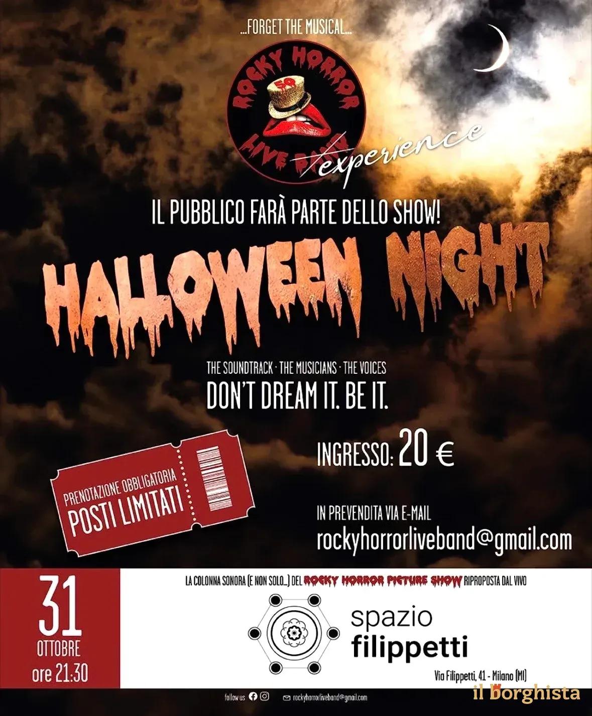 Locandina Halloween Night 2026 a Milano (MI)