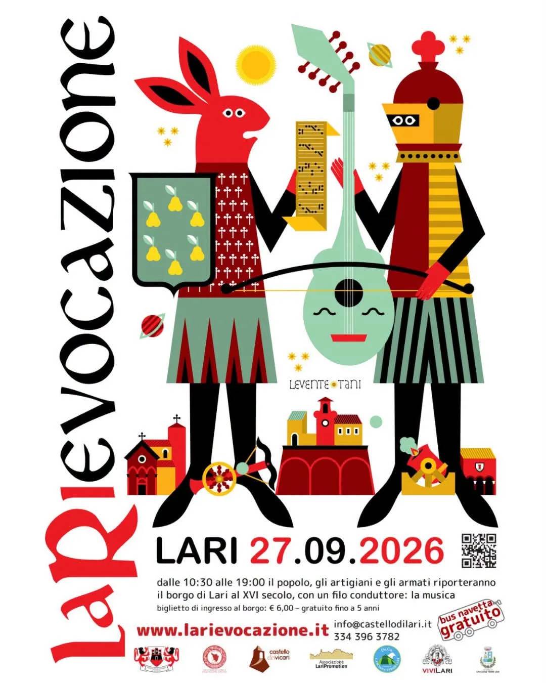Locandina Larievocazione 2026 a Casciana Terme Lari (Pisa)