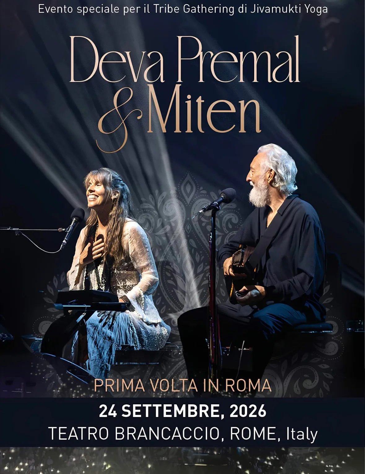 Locandina Evento speciale Tribe Gathering Jivamukti Yoga 2026 a Roma (Roma)
