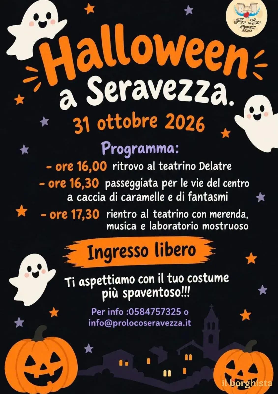 Locandina Halloween a Seravezza 2026 a Seravezza (Lucca)