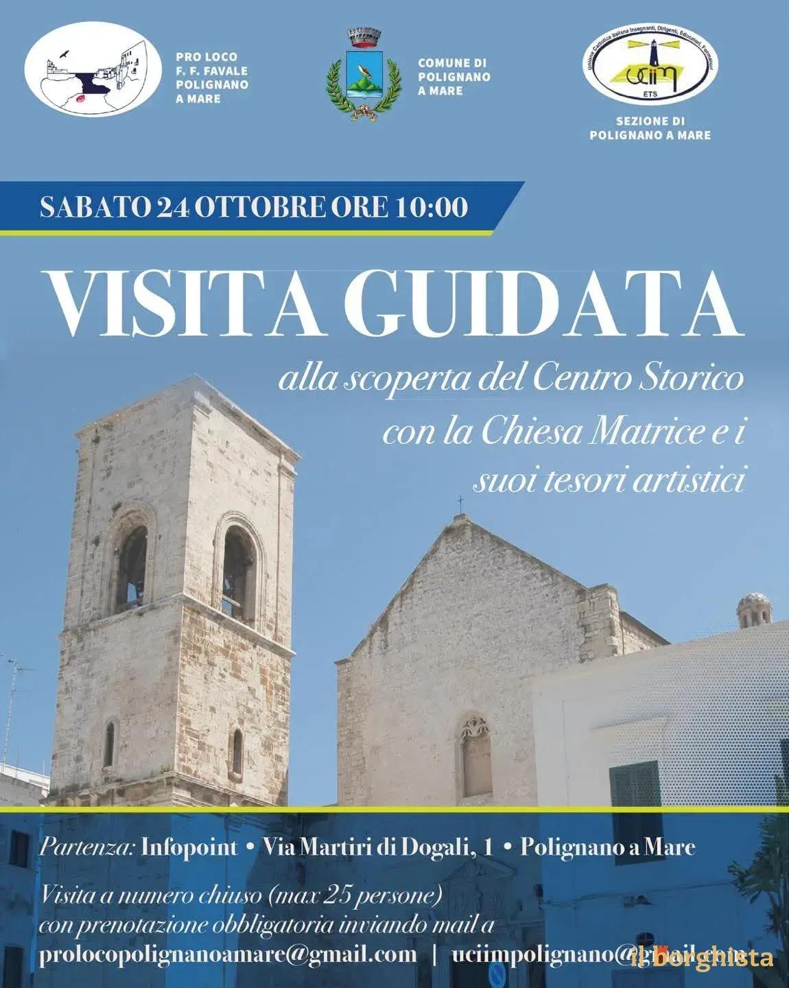 Locandina Visita Guidata a Polignano a Mare 2026 a Polignano a Mare (Bari)