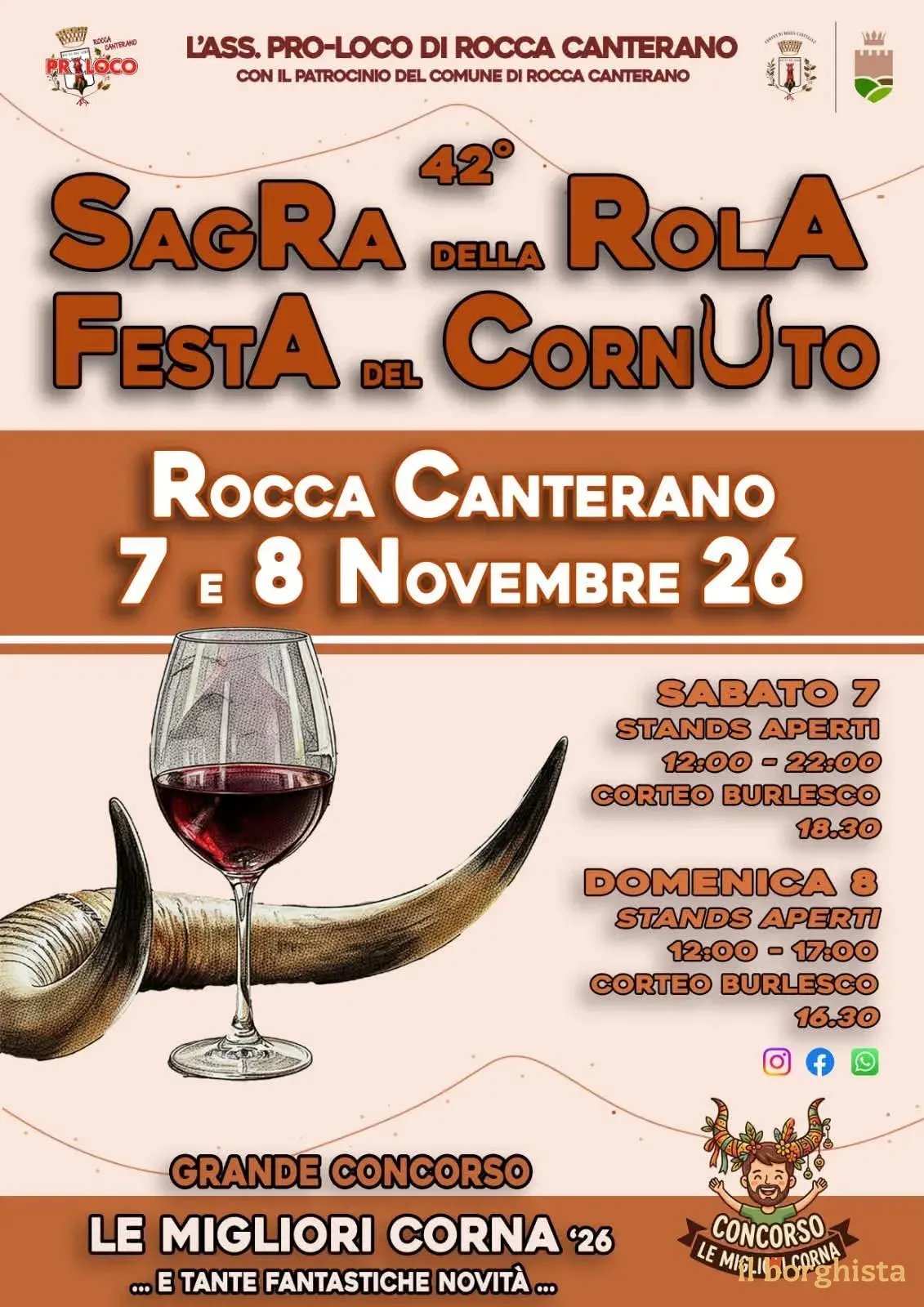 42ª Sagra della Rola - Festa del Cornuto 2026