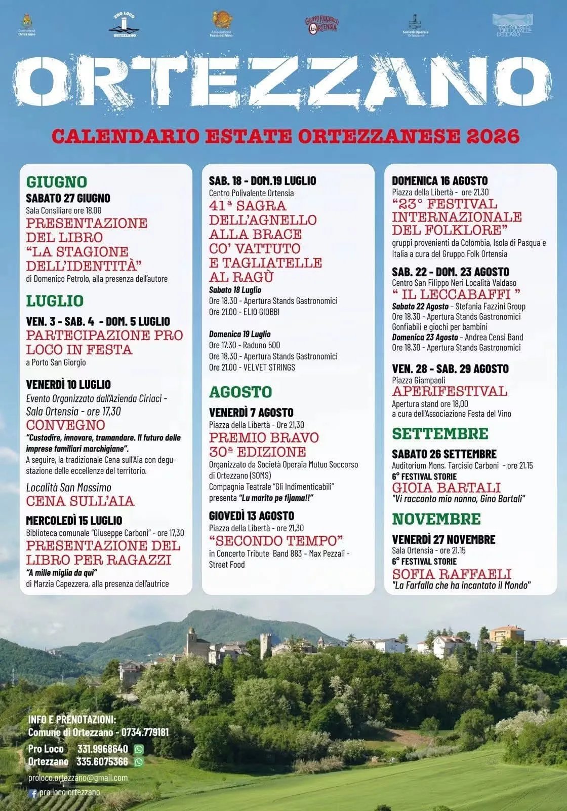 Locandina Festival Storie — Gioia Bartali 2026 a Ortezzano (Fermo)