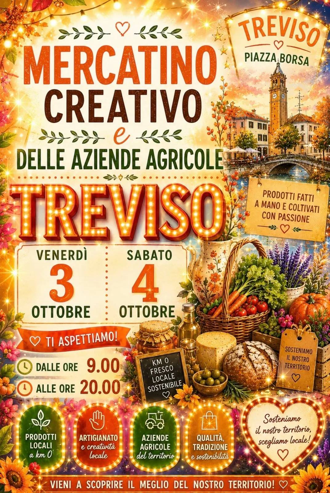 Locandina Mercatino Creativo e delle Aziende Agricole 2026 a Treviso (Treviso)