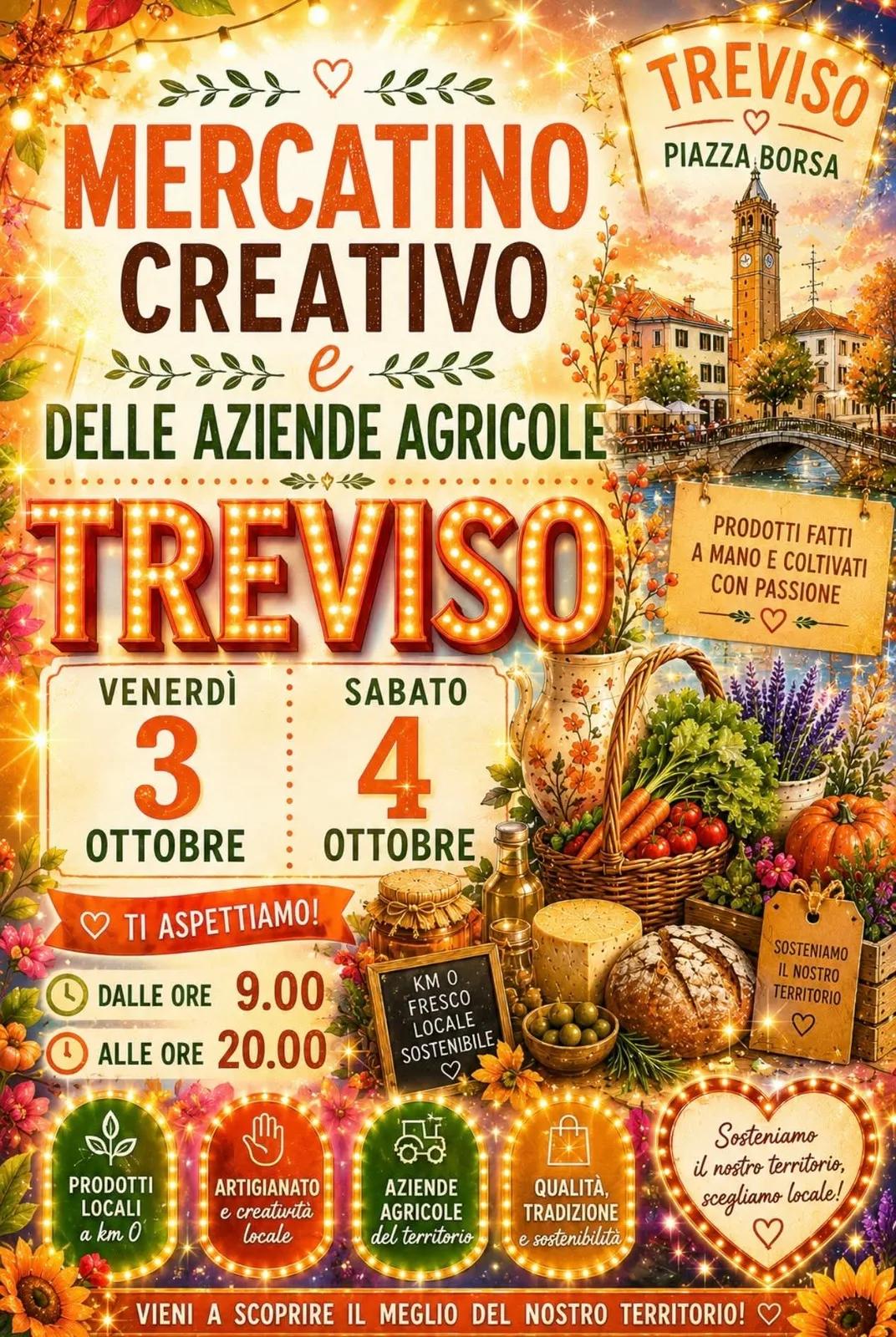 Locandina Mercatino Creativo e delle Aziende Agricole 2026 a Treviso (Treviso)