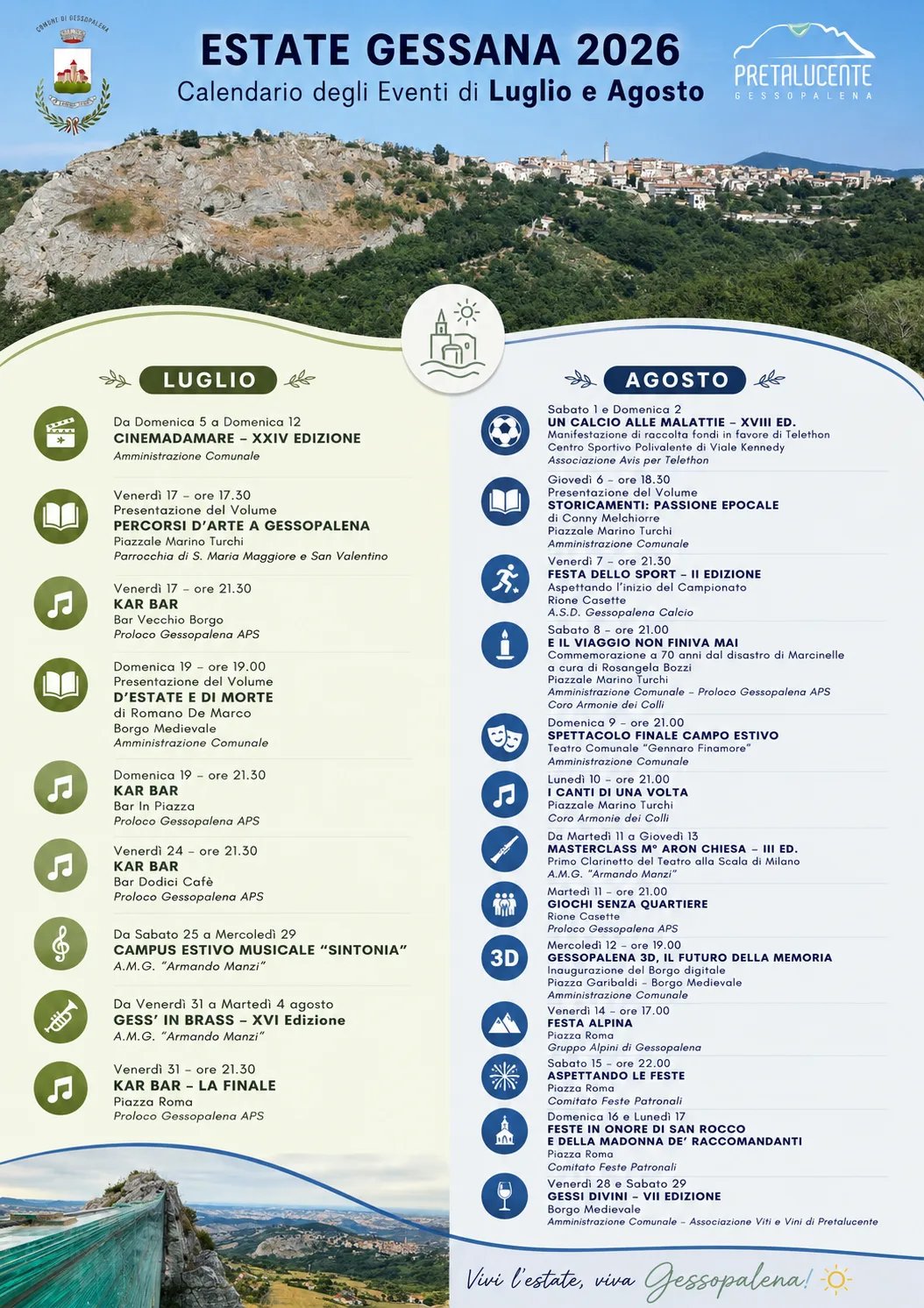 Locandina Giochi Senza Quartiere 2026 a Gessopalena (Chieti)